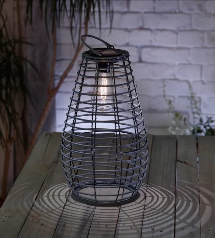 SMART GARDEN LED-Laterne 'Venus', 38x23 cm, grau - Gallerie Bild 3